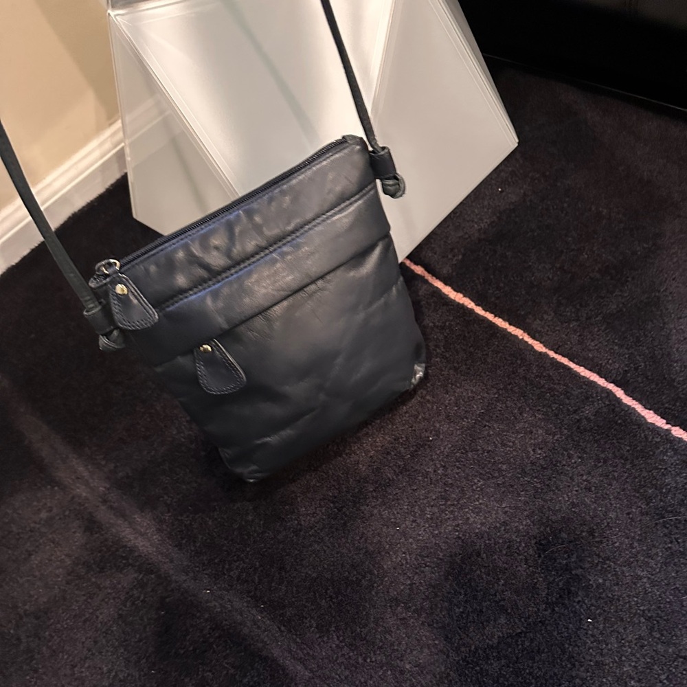 Small 9inch square leather bag